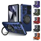 360 Ring Case For Samsung S21 S22 S23 S24 S25 S20 FE Note 20 Ultra Hard PC Cover