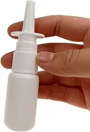 12PCS 30ML/1oz Empty Refillable White Plastic Medical Nasal Spray Bottles Pump Sprayer Container Vial Pot for Saline Water Wash Applications Irrigation