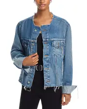 Re/Done Cutoff Denim Trucker Jacket