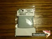 HARELINE DUBBIN POLYPROPYLENE POLY YARN LIGHT GRAY - NEW FLY TYING MATERIALS