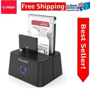 Super Speed USB-C HDD Dock with Offline Clone – Ideal for 2.5/3.5 Inch Drives