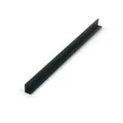 Outwater Plastics Black 5/16" x 7/16" Styrene Plastic U-Channel/C-Channel