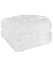 Superior Boho Knit Jacquard Fleece Plush Fluffy Blanket