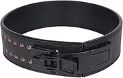 Weight Lifting Belt for Powerlifting Bodybuilding & CrossFit Adjustable Length Leather Lumbar Support for Squats & Deadlifts Quick - Release Buckle Suitable for All Fitness Levels, Heavy - Duty, Anti