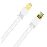 Cruxtec Cat8 Ethernet Cable - 20m - White 40Gb / SFTP Triple Shielding [RS8-200-WH]