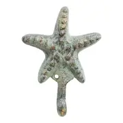Cast Iron 13cm Antique Starfish Hook Wall Mounted Clothes Hanger Home Decor