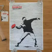 Banksy "Genius or Vandal ?" NYC Exhibition VIP Poster (16x24) + Lanyard Pass