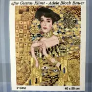 Printed needlepoint tapestry Canvas Only Klimt Adele 40x50Cm Orchidea