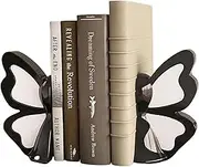 Book Ends Butterfly Bookends Decorative Book Holder for Shelf Ceramic Book Shelf Stopper Heavy Book Ends Book Collectors and Enthusiasts Office Decor