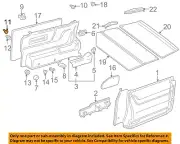 VW VOLKSWAGEN OEM 99-03 EuroVan Side Panel-Pillar Trim Clip 701867549 (for: Volkswagen)