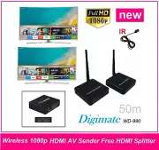 HQ HDMI 1080p Wireless HD AV Sender Receivers - Transmit full HD AV up to 50m