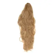 Nature Long Hair Ponytail wig Clip for Women 21.65inch Gold Tone 1 Pc