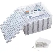 KnitIQ Blocking Mats for Knitting Extra Thick Blocking Boards with Grids 100 T