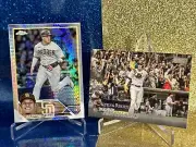 Manny Machado 2023 Topps Chrome PRISIM & 2023 Stadium Club- Base 2 Card Lot