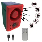 Solar Outdoor Motion Sensor Alarm-Dog Barking&Gunshot Sound,Support Recording...