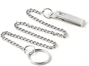 KEY-BAK Pocket Chain Belt Clip Key Chain Accessory with 1.125 inch Split Ring, 19 inch Chain, Chrome (0307-403)