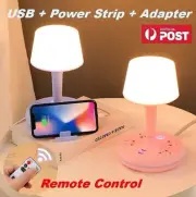 Bedside Lamps Power Board Strip LED Reading Light Dimmable Adapter USB Charger