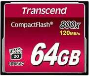 Transcend 64GB, CF Card, MLC, R: 120MB/s