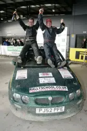 David Meredith and Mark Hatton BRC 2006 Motor Racing Rally Car Old Photo 2