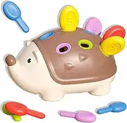 UNITSLYZ Hedgehog Toy, Counting Skill, Color Matching, Baby Sensory Fine Motor Skills Developmental Toys, Ages 18+ Months Toddler Learning Toys