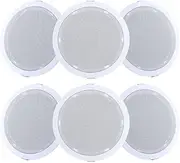 Giantz 6 Inch Ceiling Speakers In Wall Speaker Home Audio Stereos Tweeter 6Pcs