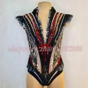 Kid's/Adult's Rhythmic gymnastic leotard/Rock'n'Roll competition baton costume