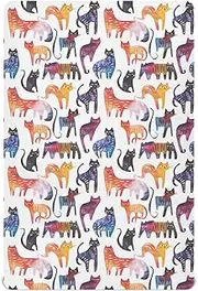 Fitted Crib Sheets for Infant Toddler Soft Baby Play Yard Sheet for Standard Size Crib Mattress 52x28in Art Balinesecats