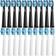 5/10Pcs Electric Toothbrush Replacement Heads, Compatible For SEAGO SG910/507/958/515/949/575/551(10White 10Black)