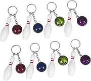 Vaguelly 8 Pcs Cute Keychain Bowling Keychain Charm Keychain Wallet Keychain Small Bowling Key Chain Women Tote Handbags Handbag Keychain Kid Backpack Keyring Child Girl Set