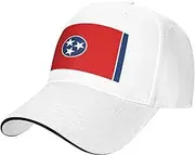 SSIULUS Tennessee State Flag Casquette Cap Hats,Trucker,Baseball Cap with Snapback,Perfect for Summer,Golf