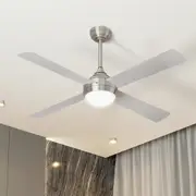 Vevare 52'' Ceiling Fan AC Motor with Light Remote Control - Silver
