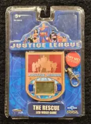 NEW JUSTICE LEAGUE RESCUE LCD handheld electronic game keychain by TECHNOSOURCE