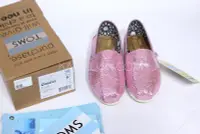 在飛比找Yahoo!奇摩拍賣優惠-【高冠國際】Toms Women's Pink Glitte