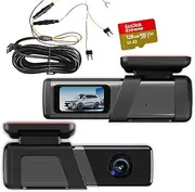 Elinz Single Lens 4K Dash Cam 1.47" Screen WiFi App Control Supercapacitor Compact Car DVR, 128GB U3, G-Sensor, Support 128GB Max, Loop Recording, Hardwire Kit