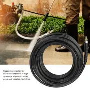 Pressure Washer Sewer Jetter Accessory 1/4in NPT 5800PSI 15 Meters Rubber Hose