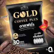 Gold Coffee Plus Instant Black Coffee Mix with Microground 0% Sugar 30 sachets