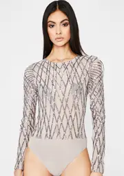 Chrome Complicated Crush Sequin Bodysuit