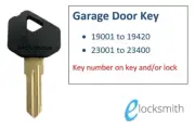Plastic Head Key to Code Number Fits B&D BnD +others Garage Roller Door Lock
