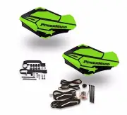 Powermadd Sentinel LED Handguards Guards Black / Green Mount Ski Doo Snowmobile