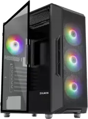 Zalman I3 NEO ATX Mid Tower Gaming PC Case - 4 X 120Mm Fixed RGB Fans Preinstall