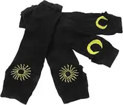 [GARIOUANS] 2 Pairs Japanese Ninja Half Finger Gloves Cosplay Accessories for Costumes Comfortable Arm Warmers for Themed Parties and Performances