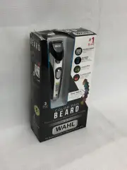 New WAHL COLOR PRO BEARD TRIMMER: 9 Cutting Lengths, Self Sharpening, Black