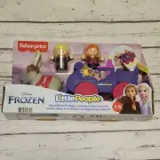 Fisher-Price Little People Disney Frozen 2 Anna & Kristoff’s Wagon Playset New