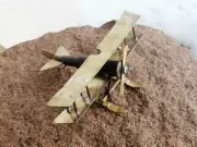 WW1, WWI Russian Empire Airplane "Лебедь XII" model, Decor, Trench Art (1344)