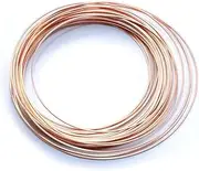 99.5% Pure Copper Wire Round Bare Copper Wire,15 Gauge Jewelry Making Beading Floral Craft Wire (Length 16.4Ft)
