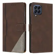 Clasp Case with Flip Wallet Stand Function Cover for Samsung M53 5G - Red