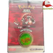 Nintendo Gameboy Advance Ruby (Groudon) & Sapphire (Kyogre) Limited Edition Coin