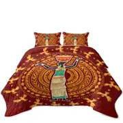 Traditional African Woman Coverlet