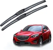 Car Front Windscreen Wiper Blades Brushes Cutter U Type J Hook,For Mazda CX-5 2013 2014 2015 2016 KE MK1 Accessories