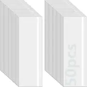 [GeeRic] 50 Pack Window Fly Traps, Clear Sticky Fly Strip Sticky Fruit Fly and Plant Gnat Bug Traps Dual-Sided Sticky Traps Waterproof Fly Catcher Lady Bug Traps for Indoor/Outdoor Use Transparent
